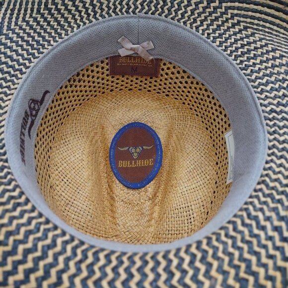 Bullhide by Montecarlo Straw Cowboy Hat with Stylish Suede Band - Picture 5 of 11